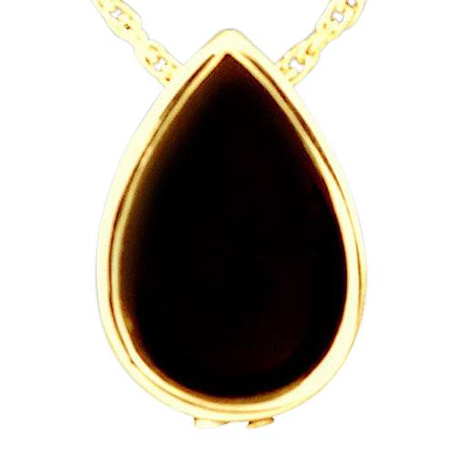 Onyx Tear Drop Keepsake Pendant IV